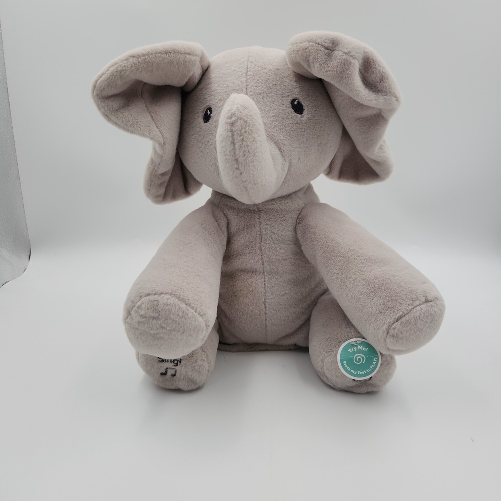Baby Gund Flappy The Elephant Stuffed Animal Interactive Electronic Plush‎ Toy